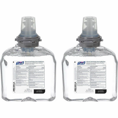 Gojo PURELL Hand Sanitizer Foam Refill, Clear, 2 / Carton, GOJ539102