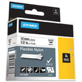 Newell Dymo Rhino Flexible Nylon Labels, Black, DYM18488