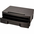 Officemate 2200 Series Monitor Stand with Drawer, HIPAA, Black, OIC22502