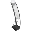 Deflecto Contemporary Floor Display, Black, DEF693104