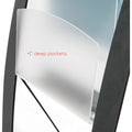Deflecto Contemporary Floor Display, Black, DEF693104