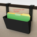Deflecto EZ Link Sustainable DocuPocket, Black, DEF93204
