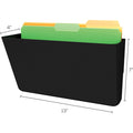 Deflecto EZ Link Sustainable DocuPocket, Black, DEF93204