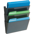 Deflecto EZ Link DocuPocket, Black, 3 / Set, DEF93604