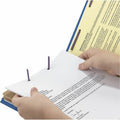 Smead SafeSHIELD 2/5 Tab Cut Letter Recycled Classification Folder, Dark Blue, 8 1/2" Width x 11" Length, 10 / Box, SMD14200
