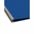 Smead SafeSHIELD 2/5 Tab Cut Letter Recycled Classification Folder, Dark Blue, 8 1/2" Width x 11" Length, 10 / Box, SMD14200