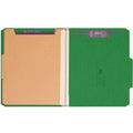 Smead SafeSHIELD 2/5 Tab Cut Letter Recycled Classification Folder, Green, 8 1/2" Width x 11" Length, 10 / Box, SMD14201