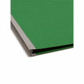 Smead SafeSHIELD 2/5 Tab Cut Letter Recycled Classification Folder, Green, 8 1/2" Width x 11" Length, 10 / Box, SMD14201