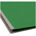 Smead SafeSHIELD 2/5 Tab Cut Letter Recycled Classification Folder, Green, 8 1/2" Width x 11" Length, 10 / Box, SMD14201