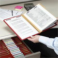 Smead SafeSHIELD 2/5 Tab Cut Letter Recycled Classification Folder, Bright Red, 8 1/2" Width x 11" Length, 10 / Box, SMD14202