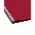 Smead SafeSHIELD 2/5 Tab Cut Letter Recycled Classification Folder, Bright Red, 8 1/2" Width x 11" Length, 10 / Box, SMD14202