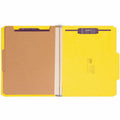 Smead SafeSHIELD 2/5 Tab Cut Letter Recycled Classification Folder, Yellow, 8 1/2" Width x 11" Length, 10 / Box, SMD14203