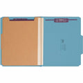 Smead SafeSHIELD 2/5 Tab Cut Letter Recycled Classification Folder, Blue, 8 1/2" Width x 11" Length, 10 / Box, SMD14204