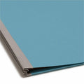 Smead SafeSHIELD 2/5 Tab Cut Letter Recycled Classification Folder, Blue, 8 1/2" Width x 11" Length, 10 / Box, SMD14204