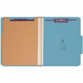 Smead SafeSHIELD 2/5 Tab Cut Letter Recycled Classification Folder, Blue, 8 1/2" Width x 11" Length, 10 / Box, SMD14204