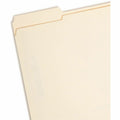 Smead 1/3 Tab Cut Letter Recycled Fastener Folder, Manila, 8 1/2" Width x 11" Length, 50 / Box, SMD14555