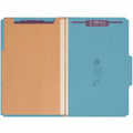 Smead SafeSHIELD 2/5 Tab Cut Legal Recycled Classification Folder, Blue, 8 1/2" Width x 14" Length, 10 / Box, SMD19204