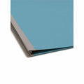 Smead SafeSHIELD 2/5 Tab Cut Legal Recycled Classification Folder, Blue, 8 1/2" Width x 14" Length, 10 / Box, SMD19204