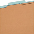 Smead SafeSHIELD 2/5 Tab Cut Legal Recycled Classification Folder, Blue, 8 1/2" Width x 14" Length, 10 / Box, SMD19204