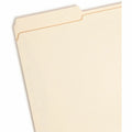 Smead SafeSHIELD 1/3 Tab Cut Legal Recycled Fastener Folder, Manila, 8 1/2" Width x 14" Length, 50 / Box, SMD19555