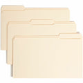Smead SafeSHIELD 1/3 Tab Cut Legal Recycled Fastener Folder, Manila, 8 1/2" Width x 14" Length, 50 / Box, SMD19555