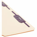 Smead SafeSHIELD 1/3 Tab Cut Legal Recycled Fastener Folder, Manila, 8 1/2" Width x 14" Length, 50 / Box, SMD19555