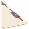 Smead SafeSHIELD 1/3 Tab Cut Legal Recycled Fastener Folder, Manila, 8 1/2" Width x 14" Length, 50 / Box, SMD19555