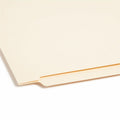 Smead Straight Tab Cut Letter Recycled Fastener Folder, Manila, 8 1/2" Width x 11" Length, 50 / Box, SMD34117