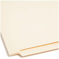 Smead Straight Tab Cut Letter Recycled Fastener Folder, Manila, 8 1/2" Width x 11" Length, 50 / Box, SMD34117