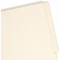 Smead Straight Tab Cut Letter Recycled Fastener Folder, Manila, 8 1/2" Width x 11" Length, 50 / Box, SMD34117