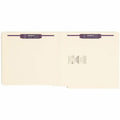 Smead Straight Tab Cut Letter Recycled Fastener Folder, Manila, 8 1/2" Width x 11" Length, 50 / Box, SMD34117