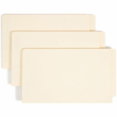 Smead Straight Tab Cut Letter Recycled Fastener Folder, Manila, 8 1/2" Width x 11" Length, 50 / Box, SMD34117