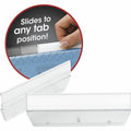 Smead Easy Slide Hanging Folder Tabs, Clear, 18 / Pack, SMD64626