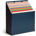 Smead 1/3 Tab Cut Letter Recycled Expanding File, Navy, 8 1/2" Width x 11" Length, SMD70211