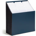Smead 1/3 Tab Cut Letter Recycled Expanding File, Navy, 8 1/2" Width x 11" Length, SMD70211