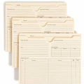 Smead Straight Tab Cut Letter Recycled File Jacket, Manila, 8 1/2" Width x 11" Length, 50 / Box, SMD75622