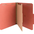 Nature Saver 2/5 Tab Cut Letter Recycled Classification Folder, Redrope, 8 1/2" Width x 11" Length, 10 / Box, NAT01050