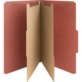 Nature Saver 2/5 Tab Cut Legal Recycled Classification Folder, Red, 8 1/2" Width x 14" Length, 10 / Box, NAT01054
