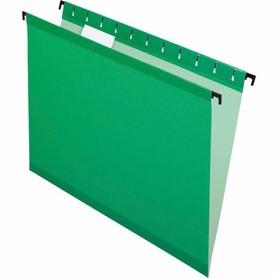 TOPS Pendaflex SureHook 1/5 Tab Cut Letter Recycled Hanging Folder, Bright Green, 8 1/2" Width x 11" Length, 20 / Box — view 1
