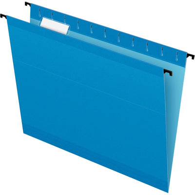 TOPS Pendaflex SureHook 1/5 Tab Cut Letter Recycled Hanging Folder, Blue, 8 1/2" Width x 11" Length, 20 / Box — view 1