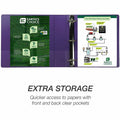 Samsill Earth's Choice Plant-based View Binders, Purple, 8 1/2" Width x 11" Length, 2 / Pack, SAMU86608