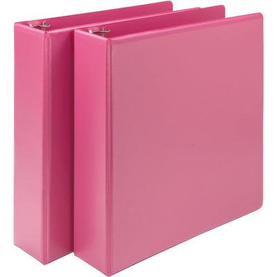 Samsill Earth's Choice Plant-based View Binders, Berry Pink, 8 1/2" Width x 11" Length, 2 / Pack, SAMU86676