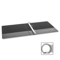 Business Source Basic Round Ring Binder, Black, 8 1/2" Width x 5 1/2" Length, BSN28523