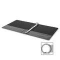 Business Source Basic Round Ring Binder, Black, 8 1/2" Width x 5 1/2" Length, BSN28523