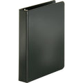 Business Source Basic Round Ring Binder, Black, 8 1/2" Width x 5 1/2" Length, BSN28523