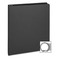 Business Source Basic Round Ring Binder, Black, 8 1/2" Width x 5 1/2" Length, BSN28523