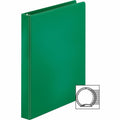 Business Source Basic Round Ring Binder, Green, 8 1/2" Width x 11" Length, BSN28556