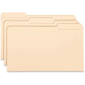 Business Source 1/3 Tab Cut Legal Recycled Top Tab File Folder, Manila, 8 1/2" Width x 14" Length, 100 / Box, BSN43560