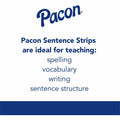 Dixon Ticonderoga Pacon Dry Erase Sentence Strips, Assorted, 30 / Pack, PAC5186
