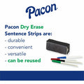 Dixon Ticonderoga Pacon Dry Erase Sentence Strips, Assorted, 30 / Pack, PAC5186